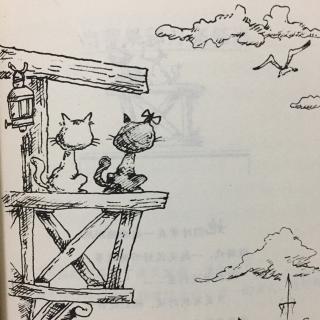 《阳台栏杆上的小猫》