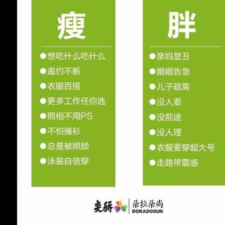 如果我瘦了,我将拥有什么？