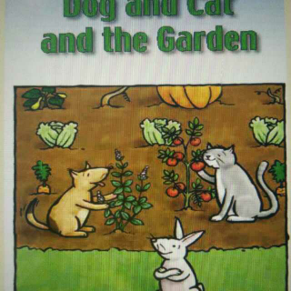 英文绘本~狗和猫和花园