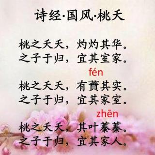 2017/5/11《诗经国风桃夭》