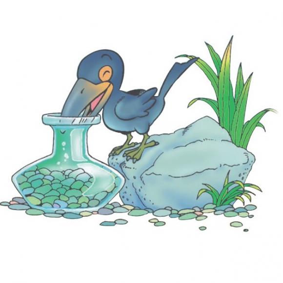 乌鸦喝水