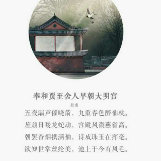 蒙曼讲解岑参《和贾至舍人早朝大明宫之作》