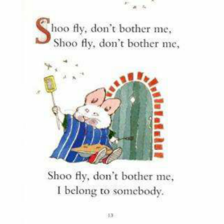 鹅妈妈童谣Shoo Fly don't bother me.