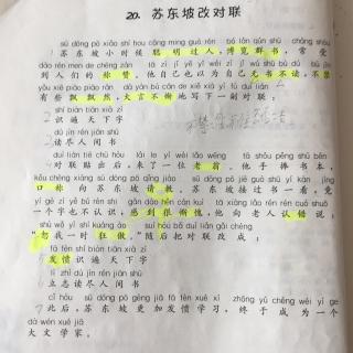 《苏东坡改对联》