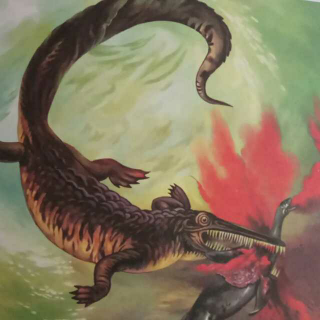 恐龙故事—不放过猎物的海王龙