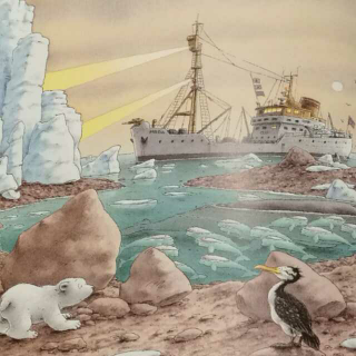 小北极熊🐻在鲸鱼海湾🐳