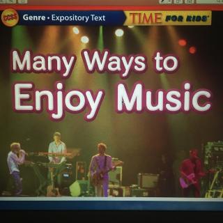 Many Ways to Enjoy Music