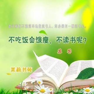 苏芒：不吃饭会饿瘦，不读书呢？