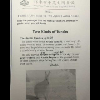 怀书英语 原版小说 同一节选 单周 Two kinds of Tundra