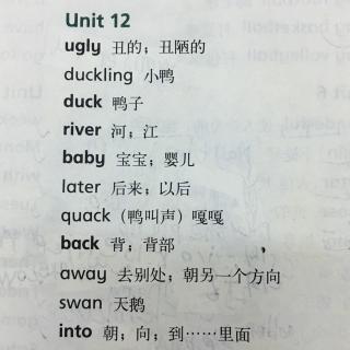 牛津四下-U12-Words