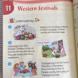 牛津英语6B-Unit 11  Western festivals