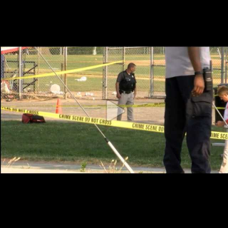 Baseball field gunshot