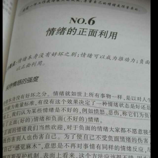 羊皮卷之六NO.6.《情绪的正面利用》