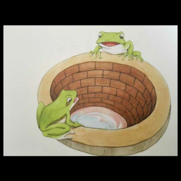 《伊索寓言之两只青蛙找水》