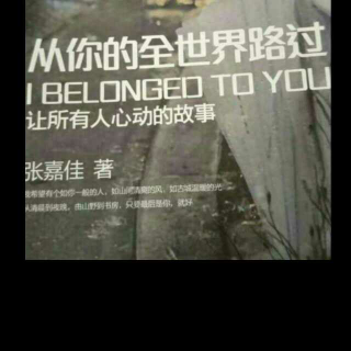 我希望有个如你一般的人 张嘉佳