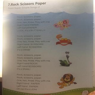 Rock Scissors Paper（石头剪刀布英文版