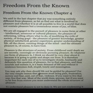 #freedom from the known# 4