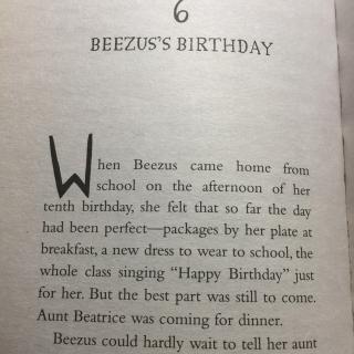 Romona and Beezus Chapter6