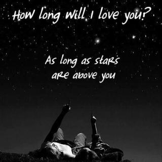How long will I love you ♡