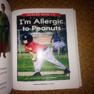 I’m allergic to peanuts