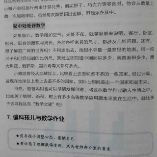 偏科孩儿与数学作业