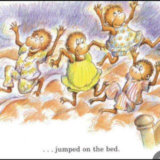 绘本讲解:五只小猴系列之床上蹦蹦跳