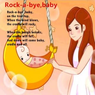 【摇篮曲】Rock-a-bye baby