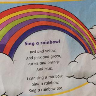 我教你唱  Sing a  rainbow