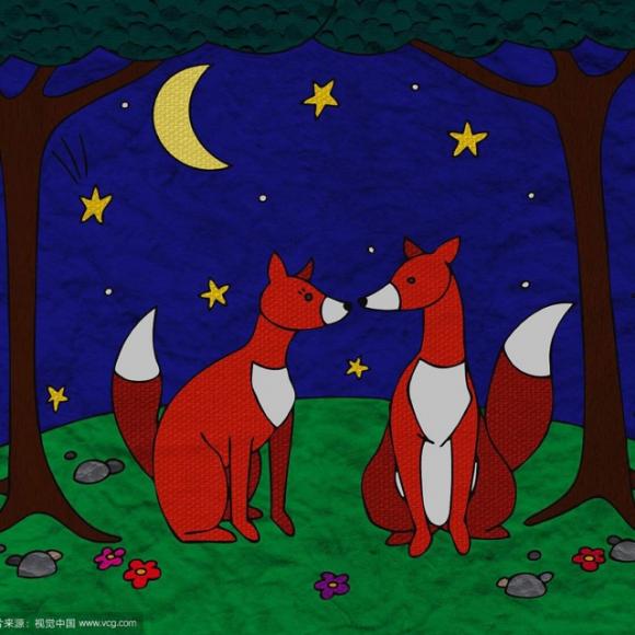 两只小狐狸