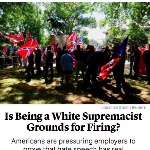 170831 Is Being a White Supremacist Grounds for Firing?
