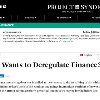 170901 Who wants to deregulate finance?