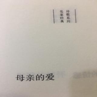 《母亲的爱》—汪国真