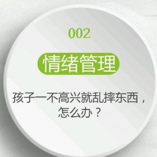 011 【情绪管理】孩子一不高兴就摔东西，怎么办？