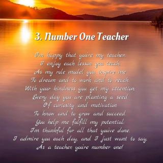 【Happy Teacher's Day!】三首献给老师的诗！