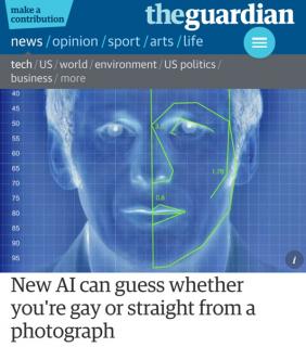170912 这人是不是Gay?最新人工智能看一眼就能猜出来