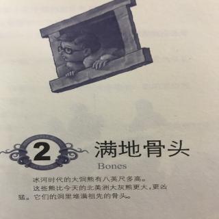 神奇树屋7冰原上的剑齿虎2⃣️满地骨头