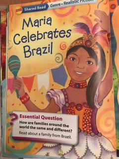 Maria celebrates Brazil