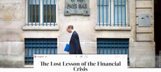 170922 The Lost Lessons of the Financial Crisis