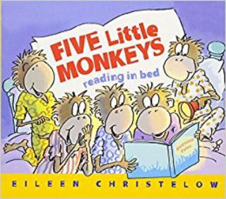 英文绘本阅读 FIVE LITTLE MONKEYS Reading in bed