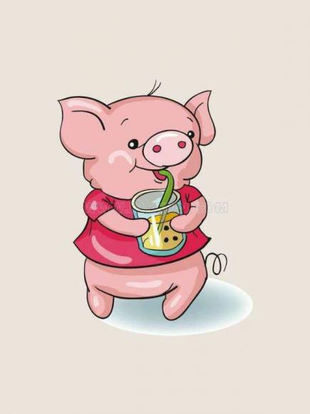 乱吃东西的小猪