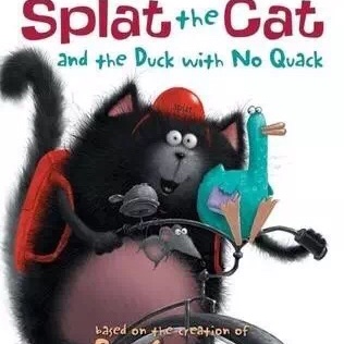 喵喵果英文绘本故事-Splat the Cat_ The Duck with No Quack下