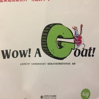 有趣字母G《WOW!A goat》-哇！一只山羊！