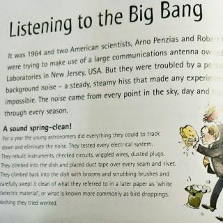 Listening to the Big Bang