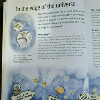 To the edge of the universe