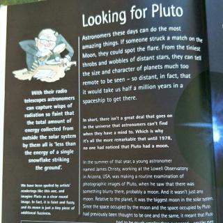 Looking for pluto