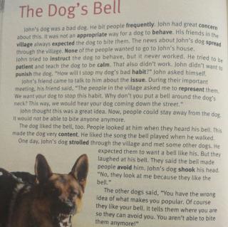 怀书英语 原版阅读unit 4 The dog's bell