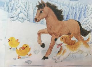 一年级语文上册 — —《雪地里的小画家》