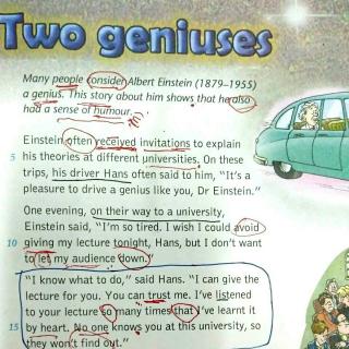 Two geniuses（段2-3）