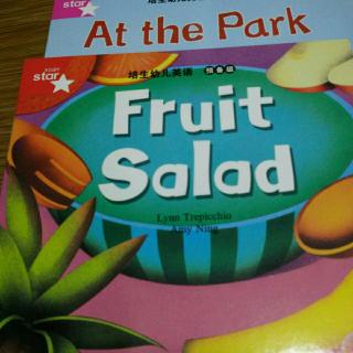 At the park.Fruit salad🍊🍎🍉