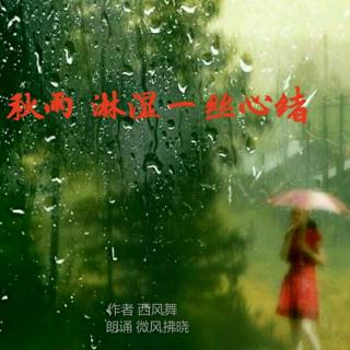 《秋雨 淋湿一丝心绪》作者 西风舞